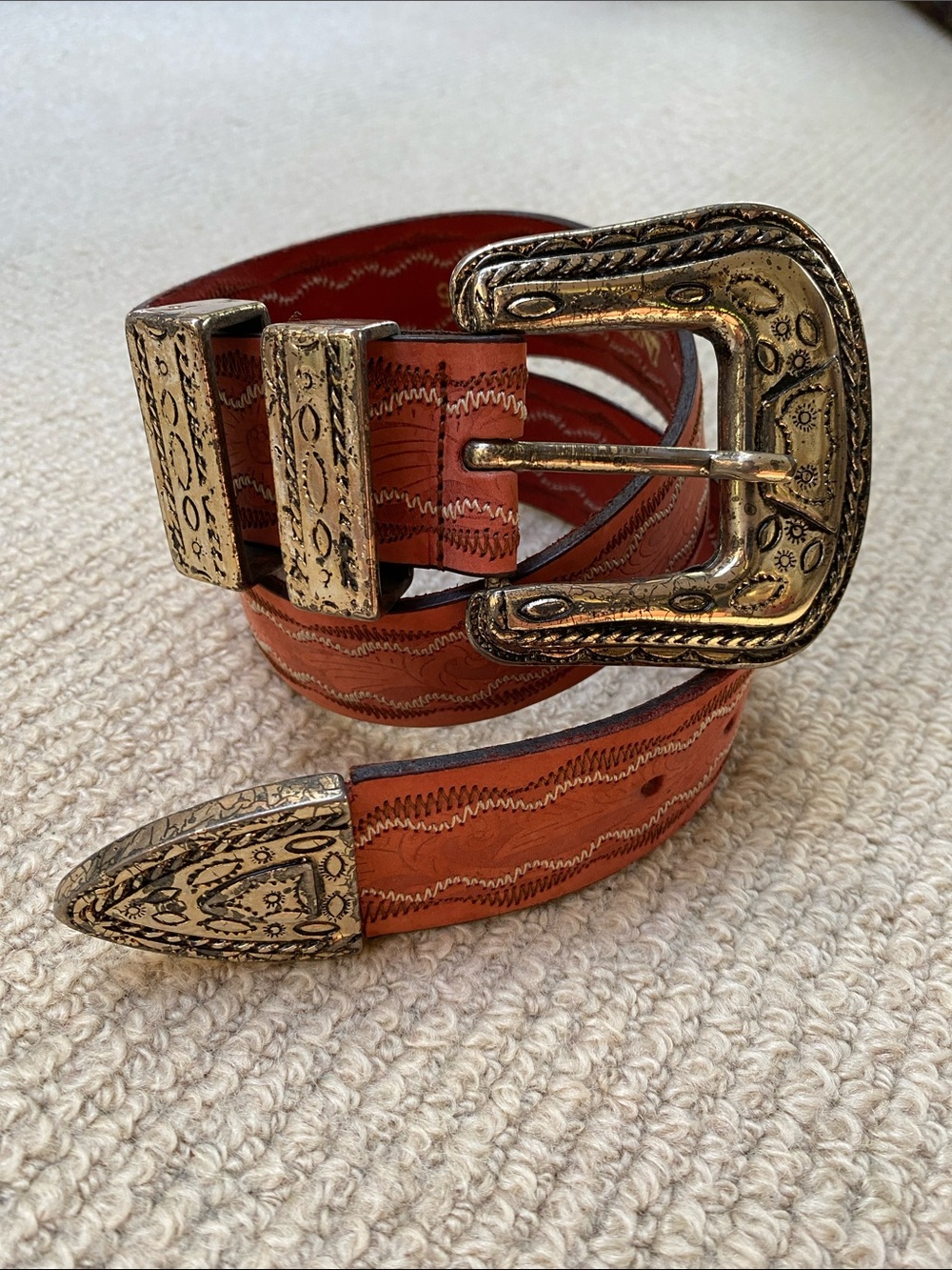 Doppia Vita Leather Belt from Italy